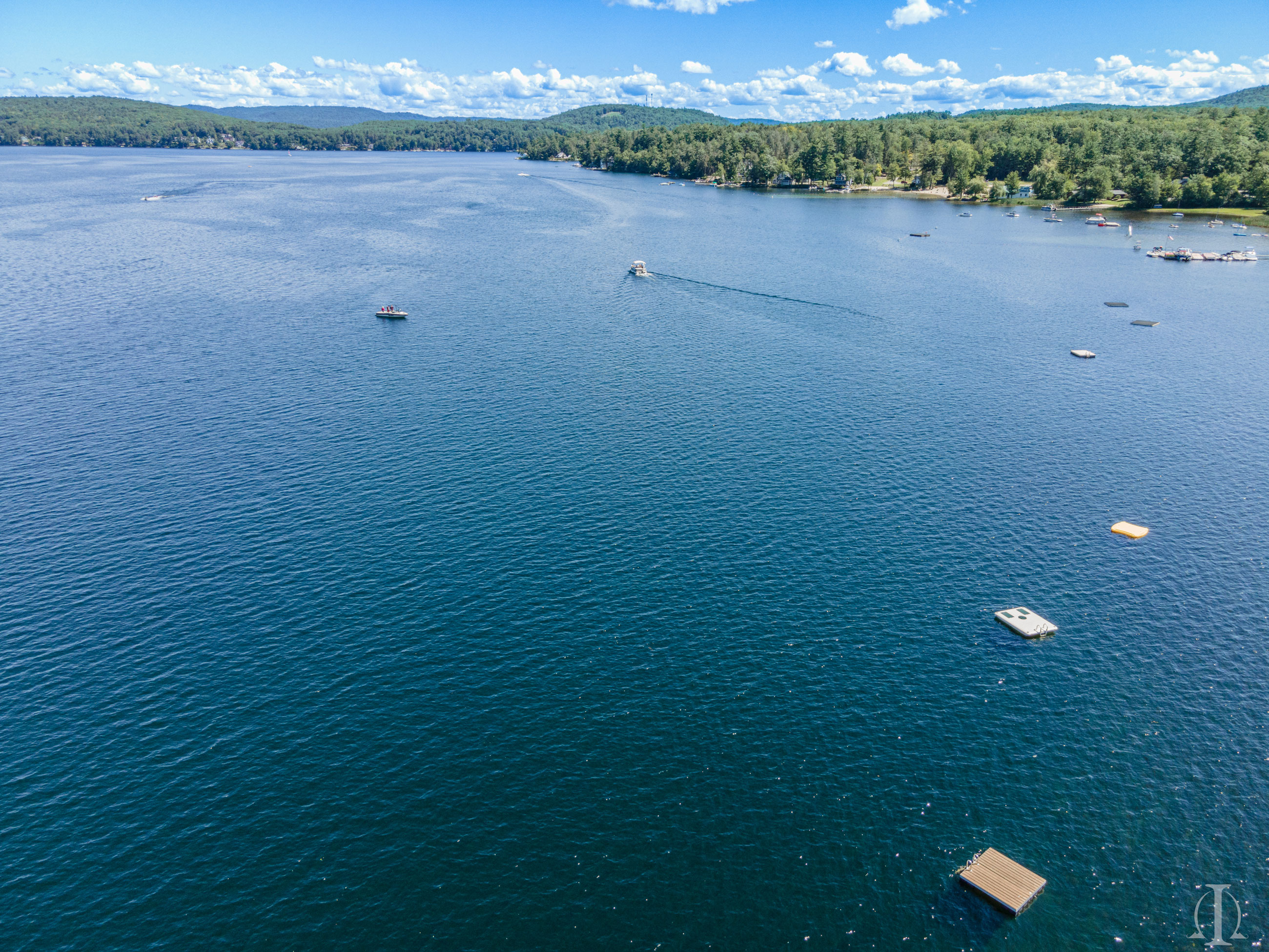 Spofford Lake rental house exterior and dock